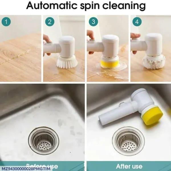 Electric Spin Scrubber – Multi-Functional Cordless Cleaning Brush