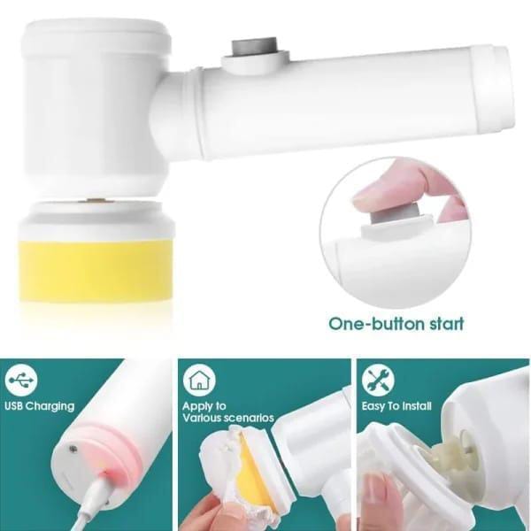 Electric Spin Scrubber – Multi-Functional Cordless Cleaning Brush