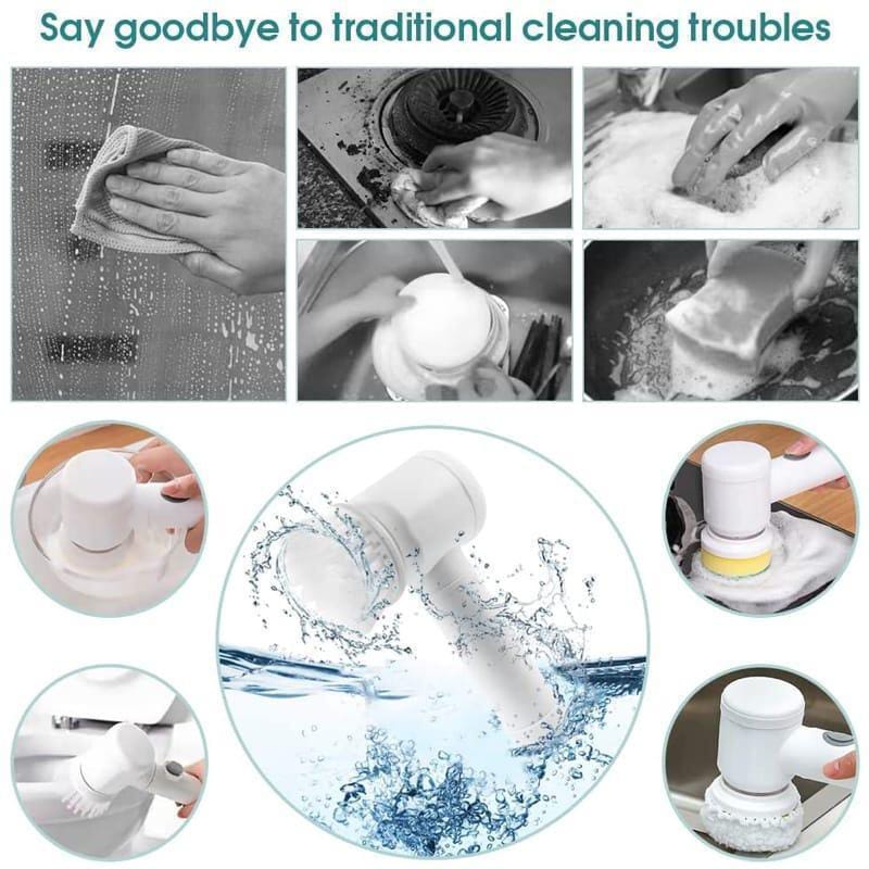 Electric Spin Scrubber – Multi-Functional Cordless Cleaning Brush