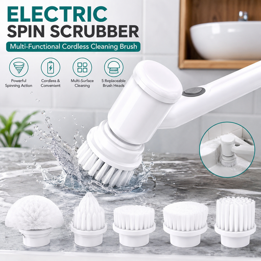 Electric Spin Scrubber – Multi-Functional Cordless Cleaning Brush